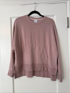 Kit and Ace Dusty Pink Oversized Pullover Sweatshirt